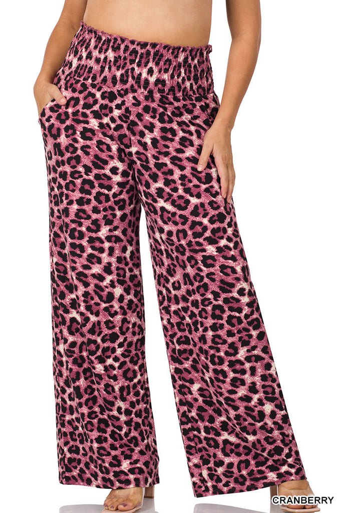 Plus size, Leopard print lounge pants - FashionJOA