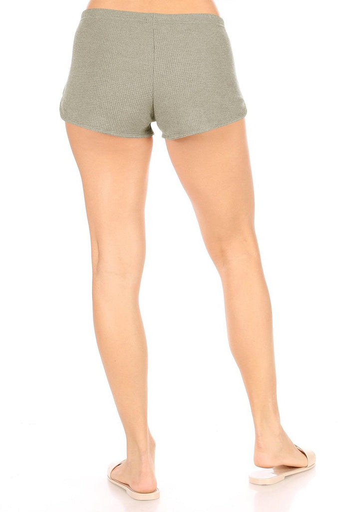 Women's Casual Drawstring Lightweight Textured Shorts Pants FashionJOA