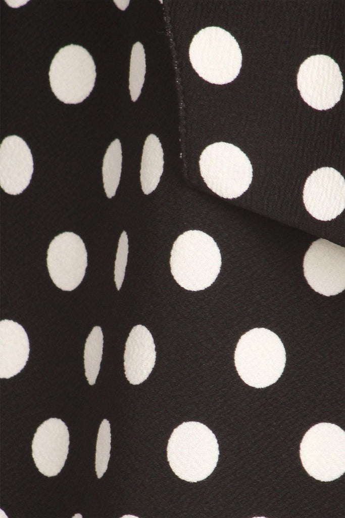 Women's Casual Open Front Polka Dot Roll Up Sleeve Blazer FashionJOA