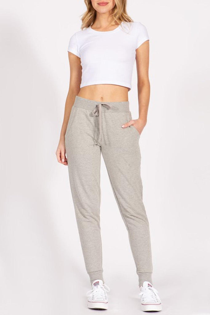 Women's French Terry Jogger Sweatpants?drawstring waistband FashionJOA