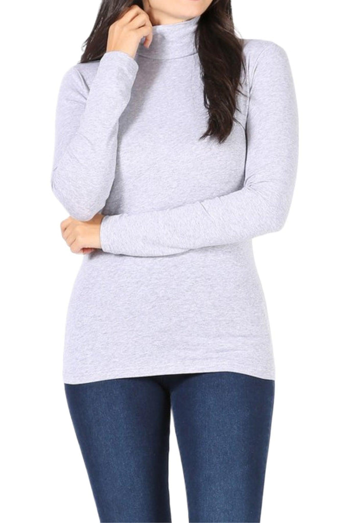 Women's Long Sleeve Turtle Neck T-Shirt FashionJOA
