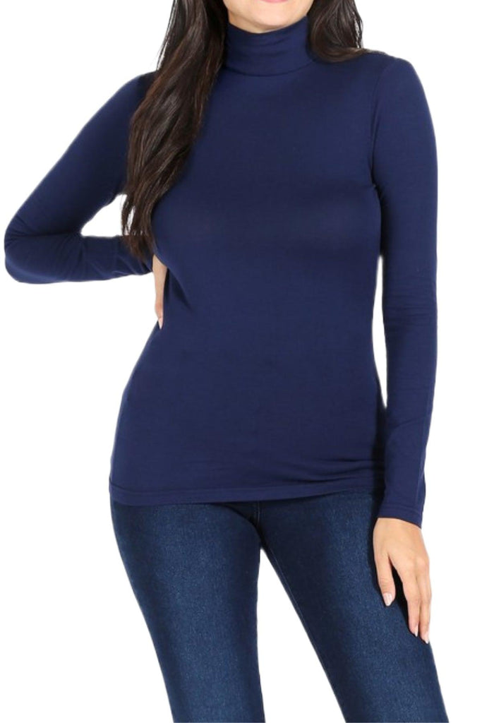 Women's Long Sleeve Turtle Neck T-Shirt FashionJOA
